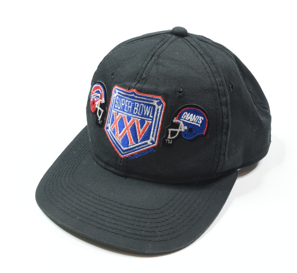 Vintage Buffalo Bills Super Bowl XXV Snapback Hat Black Sports Specialties